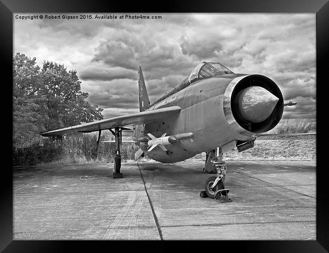  English Electric Lightning jet aircraft F6 XS903 Framed Print by Robert Gipson