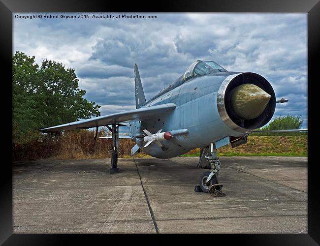   English Electric Lightning jet aircraft F6 XS903 Framed Print by Robert Gipson