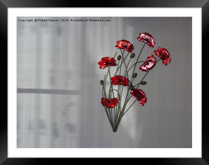 Wall Flower Framed Mounted Print by Robert Gipson