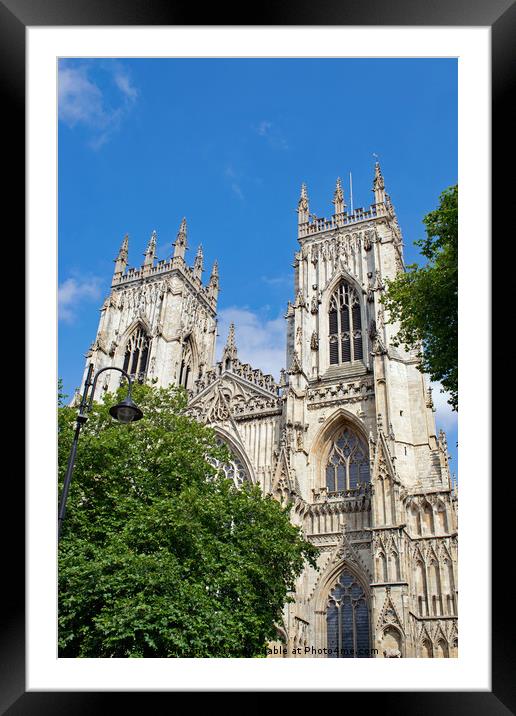  York Minster in the sun Framed Mounted Print by Robert Gipson
