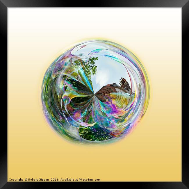 Bubble Globe Framed Print by Robert Gipson