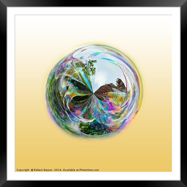 Bubble Globe Framed Mounted Print by Robert Gipson