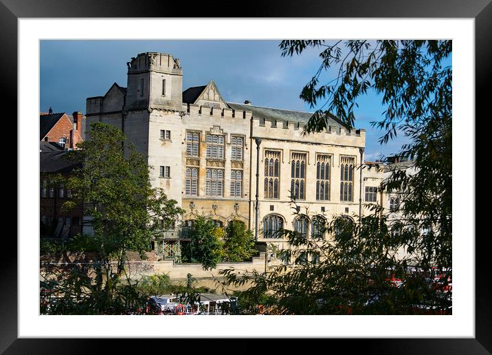 York City Guildhall river Ouse Framed Mounted Print by Robert Gipson