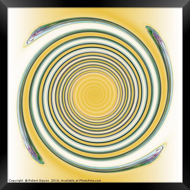 Spiral  in abstract Framed Print by Robert Gipson