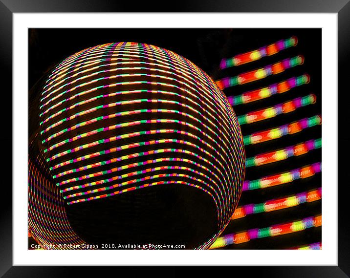Candy coloured stripes Framed Mounted Print by Robert Gipson