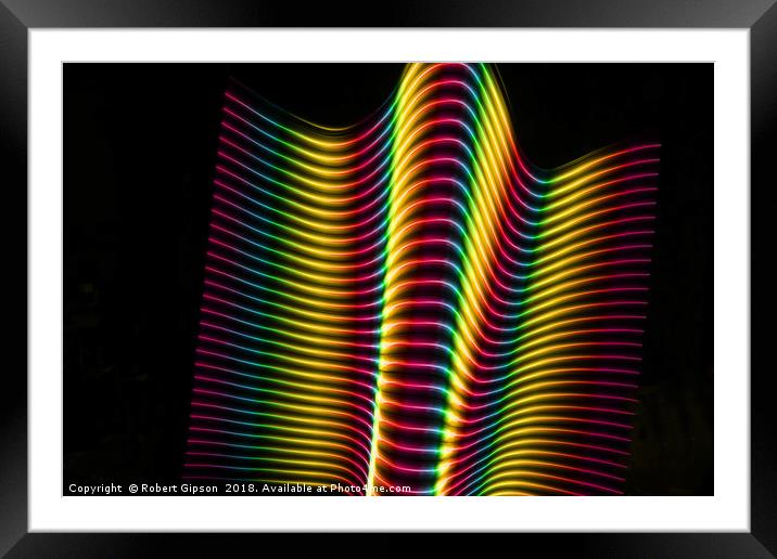 Wave of light two Framed Mounted Print by Robert Gipson