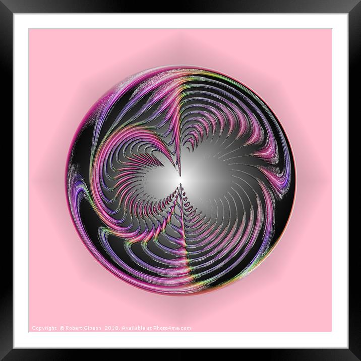 Circle of chaos Framed Mounted Print by Robert Gipson