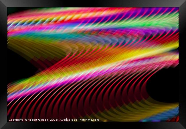 Colour in motion. Framed Print by Robert Gipson