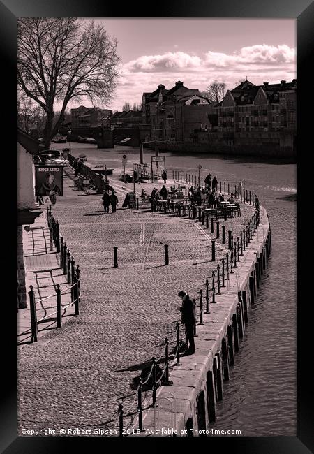 Kings Staith Landing. York. Framed Print by Robert Gipson