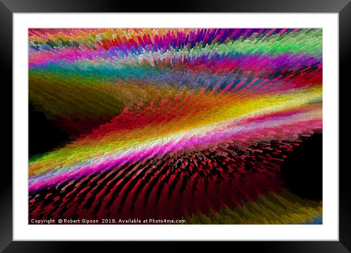 Colour in Waves Framed Mounted Print by Robert Gipson