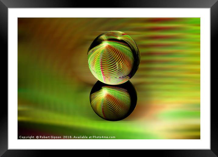 Rolling orb Framed Mounted Print by Robert Gipson