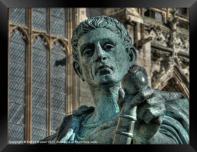 King Constantine the Great at York Minster Framed Print by Robert Gipson