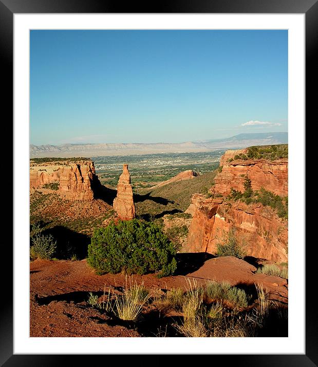 Colorado National Monument Framed Mounted Print by Diane Hovey