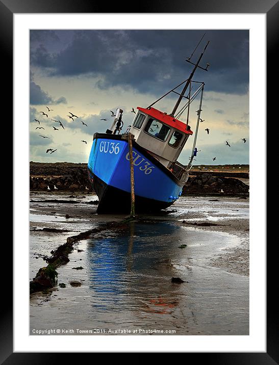 Fishing Boat 3 Canvases & Prints Framed Mounted Print by Keith Towers Canvases & Prints