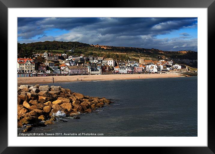 Lyme Regis Canvases & Prints Framed Mounted Print by Keith Towers Canvases & Prints
