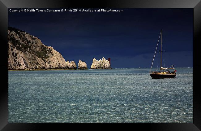  The Needles - Calm before the Storm Framed Print by Keith Towers Canvases & Prints