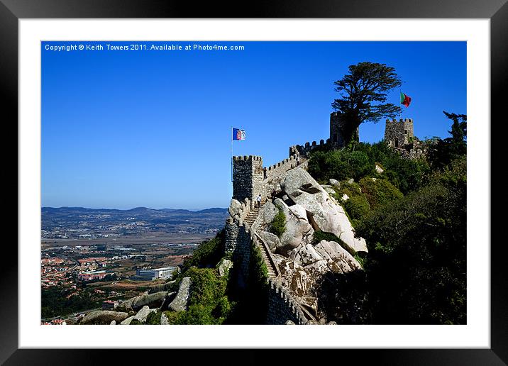 Portugal, Castelo dos Mouros, Sintra, Canvases Framed Mounted Print by Keith Towers Canvases & Prints