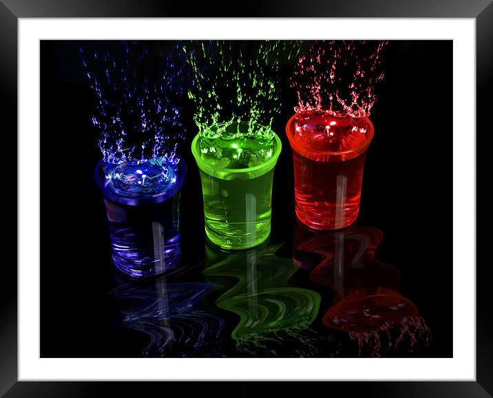 Splash shot Framed Mounted Print by Andy Wager