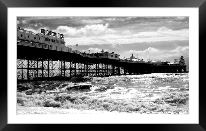 Brighton Pier Framed Mounted Print by Andy Wager