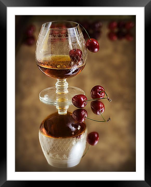 Cherry Brandy Framed Mounted Print by Andy Wager