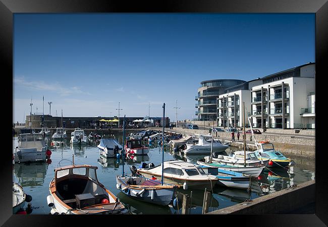 West Bay Harbour Framed Print by Daniel Bristow