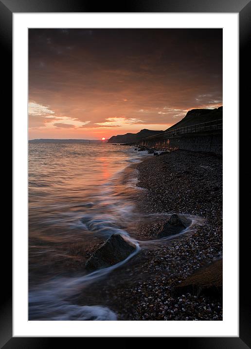 Sunset At the Bay, Framed Mounted Print by Daniel Bristow