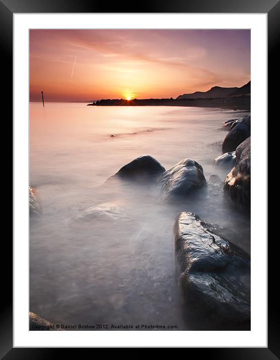 West Bay sunset. Framed Mounted Print by Daniel Bristow