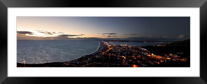 Sundown Over Portland Framed Mounted Print by Daniel Bristow