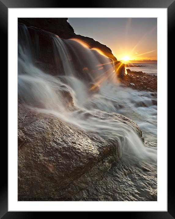 The Falls Framed Mounted Print by Daniel Bristow