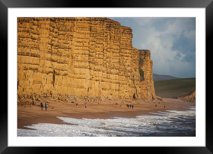East Cliff Framed Mounted Print by Daniel Bristow