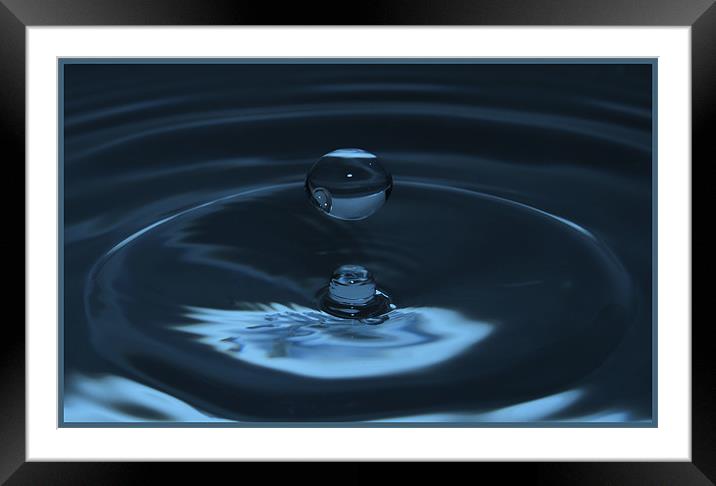 Water Drop, Framed Mounted Print by Daniel Bristow