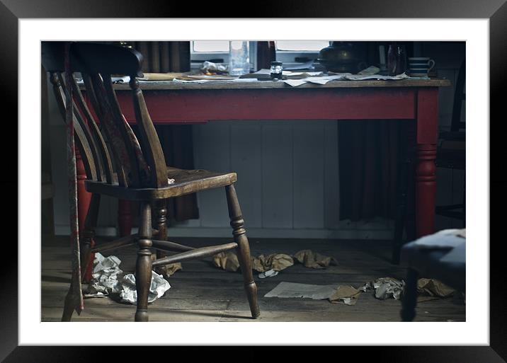 Dylan Thomas Writing Shed Framed Mounted Print by Steve Purnell