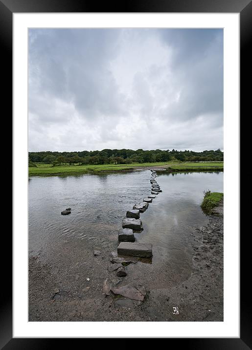 Stepping Stones Framed Mounted Print by Steve Purnell
