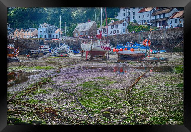 Lynmouth Harbour Framed Print by Steve Purnell
