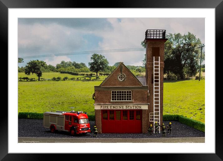 Training On The Drill Tower Framed Mounted Print by Steve Purnell