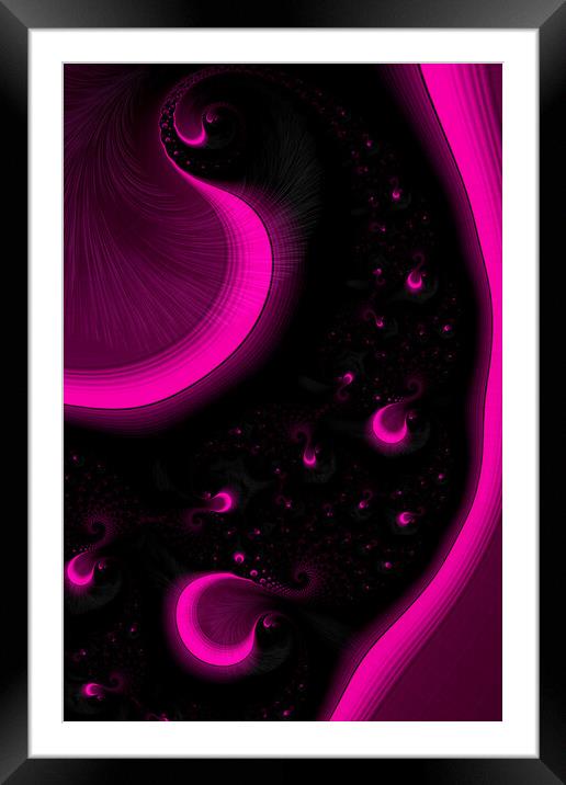 Infinite Purple Cosmos Framed Mounted Print by Steve Purnell