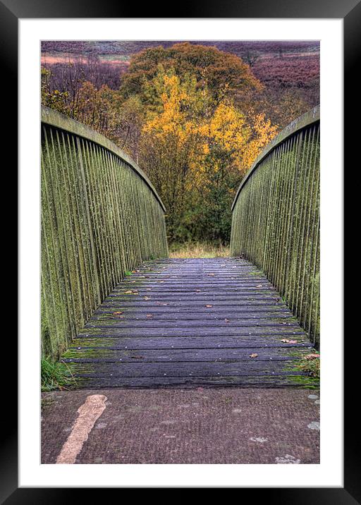 The Bridge to Autumn Framed Mounted Print by Steve Purnell