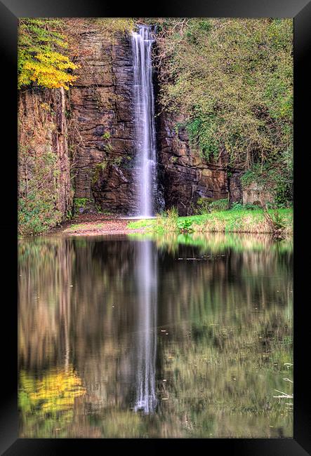 Parc Cwm Darran Waterfall Framed Print by Steve Purnell