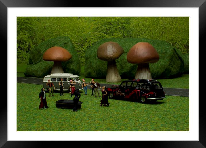 Clash of the Underground Tribes Framed Mounted Print by Steve Purnell