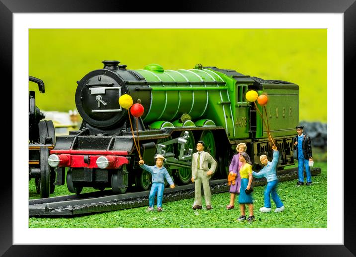 The Legendary Flying Scotsman at Smallville Steam  Framed Mounted Print by Steve Purnell