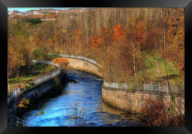 River Rhymney Autumn Framed Print by Steve Purnell