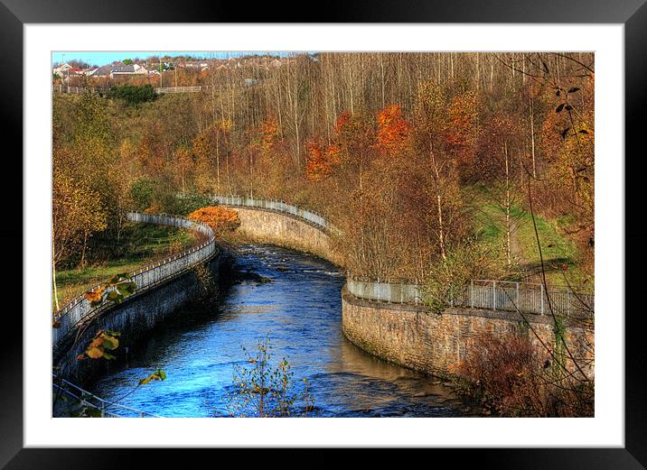 River Rhymney Autumn Framed Mounted Print by Steve Purnell