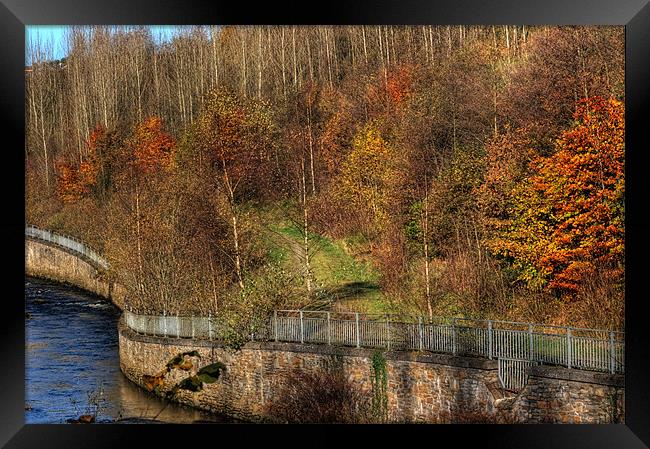 River Rhymney Autumn Framed Print by Steve Purnell