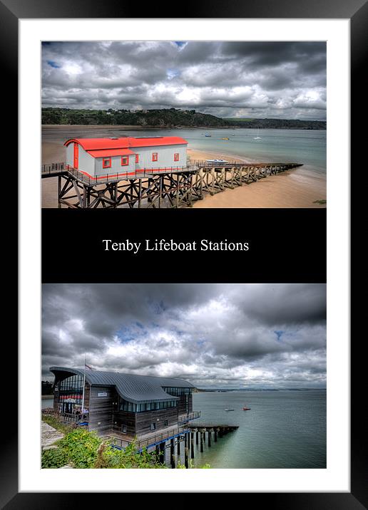 Tenby Lifeboat Stations Framed Mounted Print by Steve Purnell