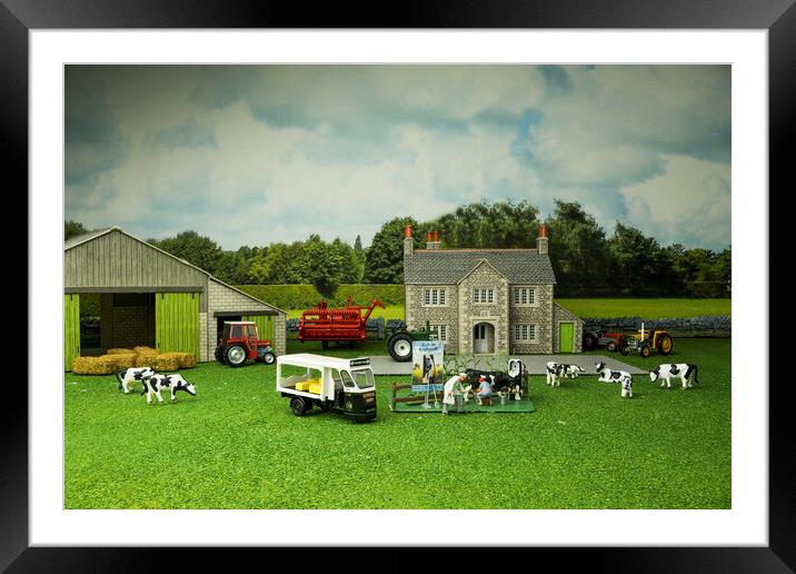 Fresh Milk Straight To Your Doorstep Framed Mounted Print by Steve Purnell