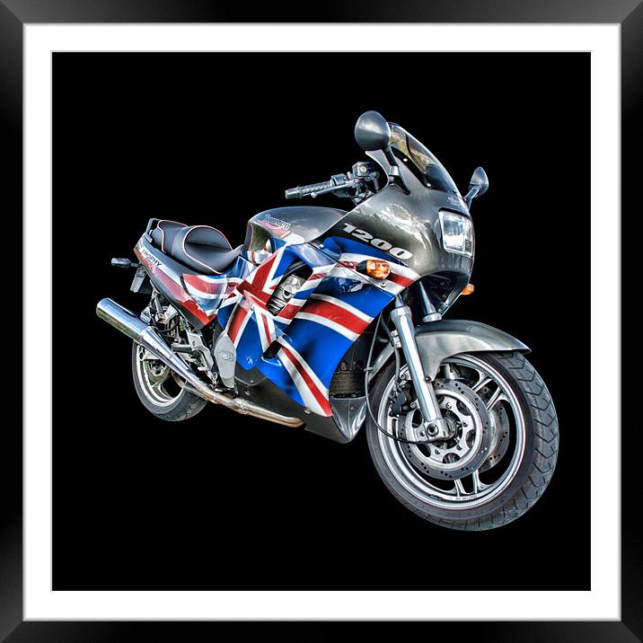 Triumph Trophy 1200 Motorcycle Framed Mounted Print by Steve Purnell