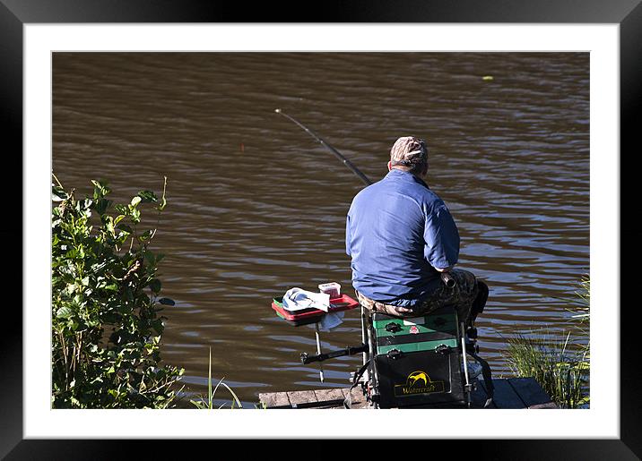 Gone Fishing Framed Mounted Print by Steve Purnell