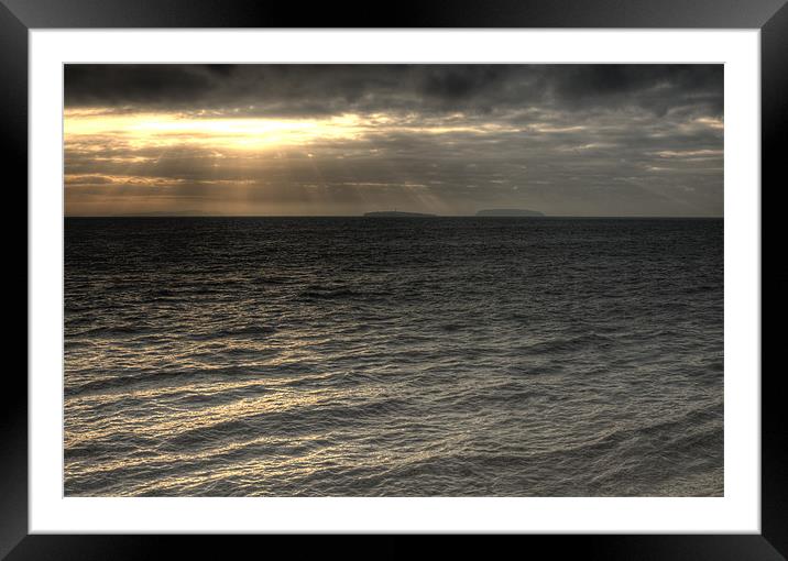 Flat Holm and Steep Holm Framed Mounted Print by Steve Purnell
