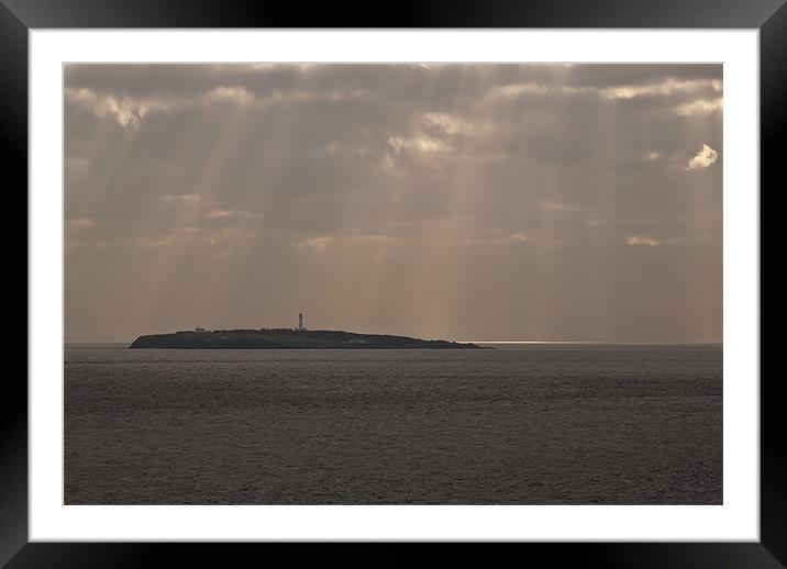 Flat Holm Framed Mounted Print by Steve Purnell