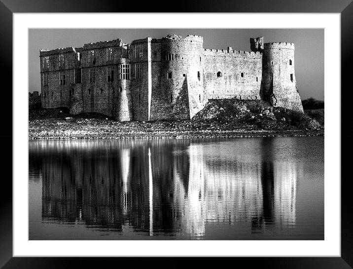 Carew Castle Pembrokeshire Framed Mounted Print by Steve Purnell